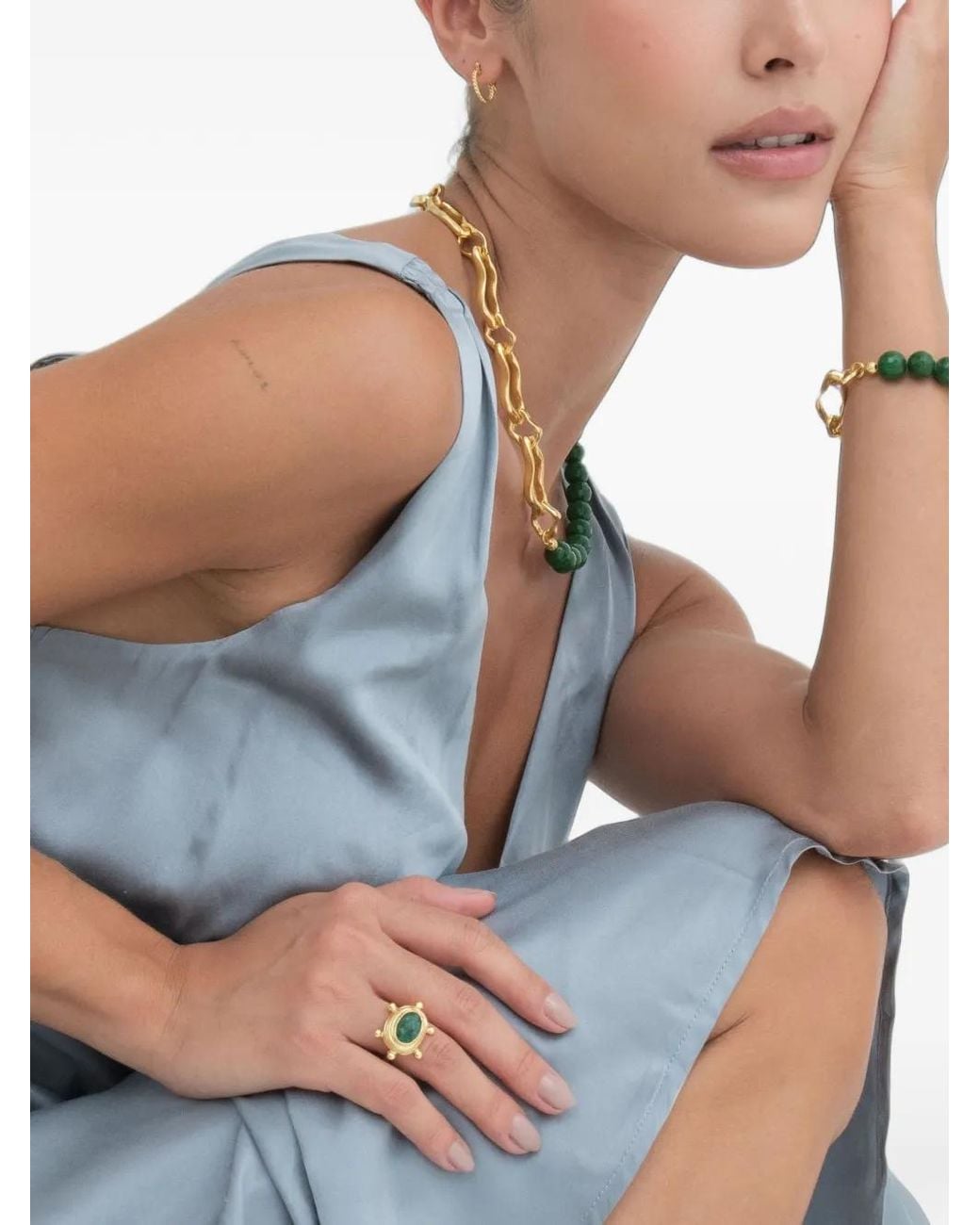 Pulsera Etta Ottoman Hands de color Yellow