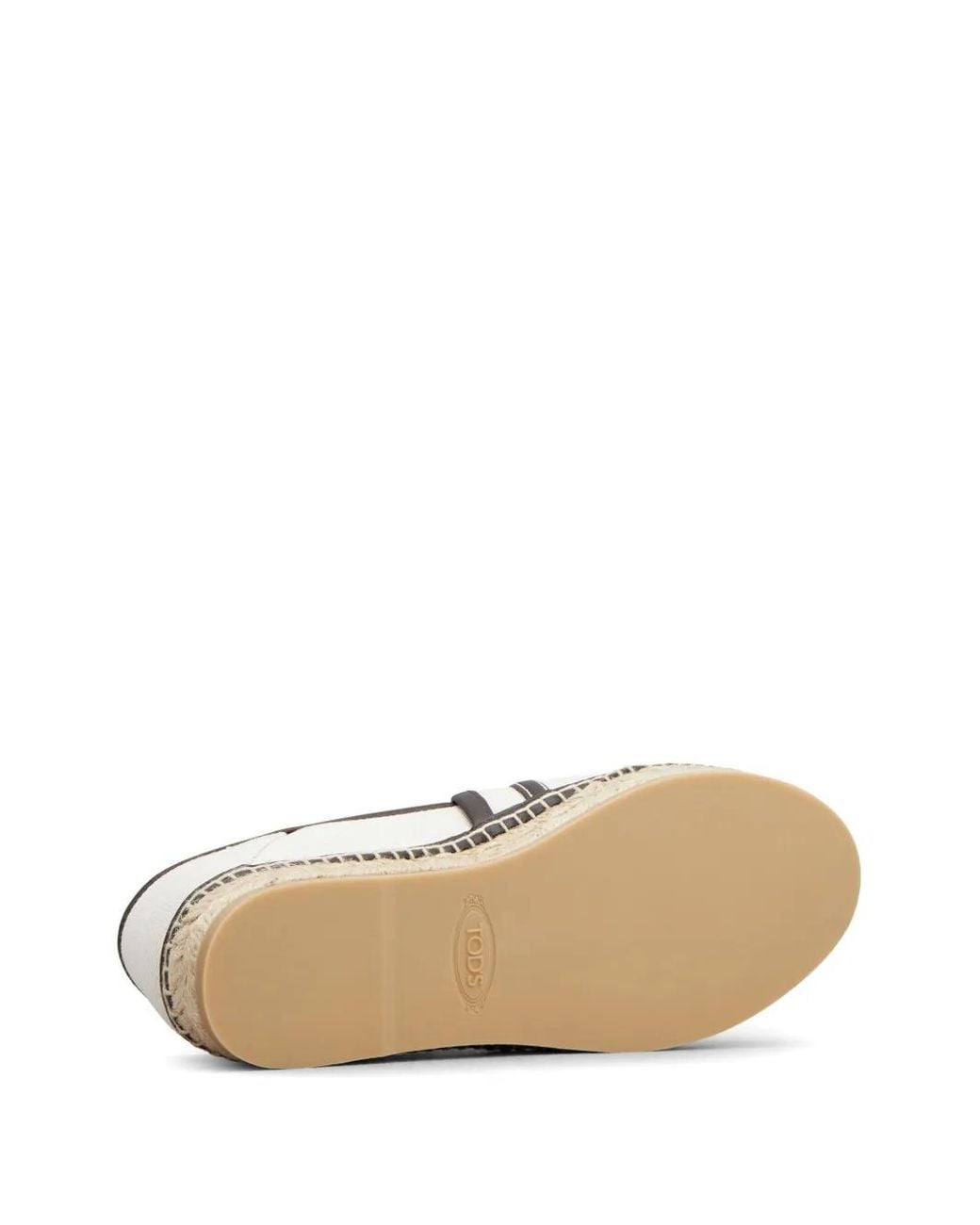 Tod's Natural Kate Chain-Pattern Espadrilles