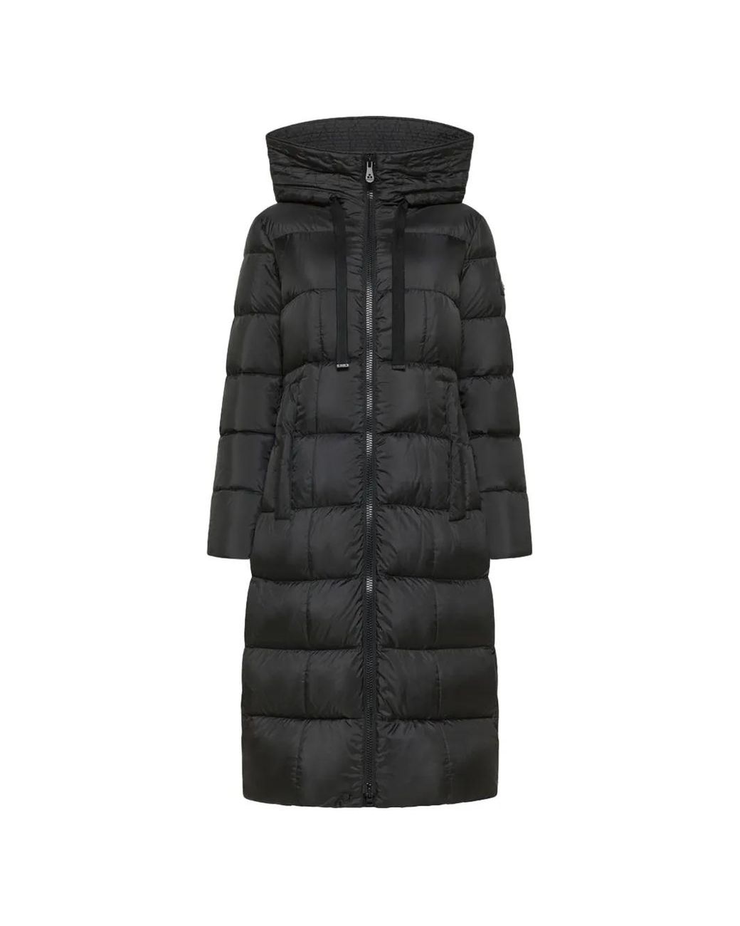 Peuterey Black Nunki Mqn Quilted Hooded Coat