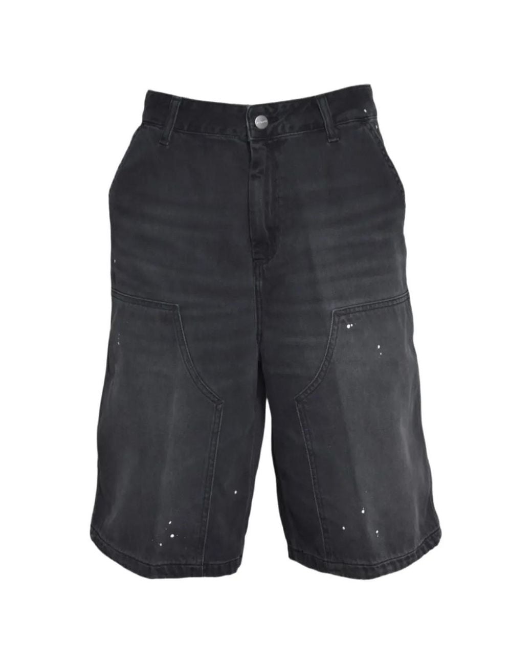 Carhartt Gray Short Nixon À Double Genoux