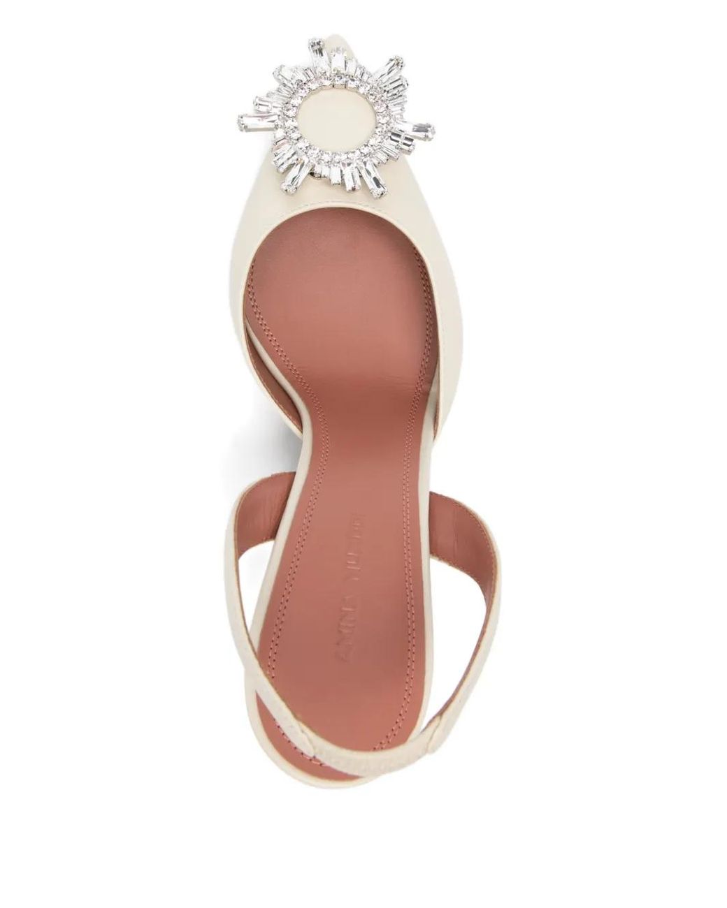 AMINA MUADDI Metallic Begum Leather Slingback Pumps