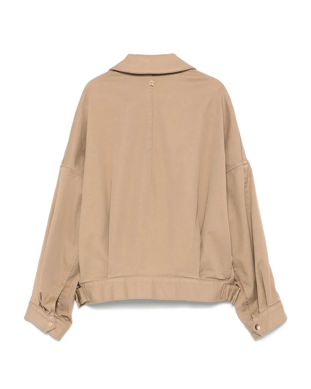 Lorena Antoniazzi Natural Zip-Up Jacket