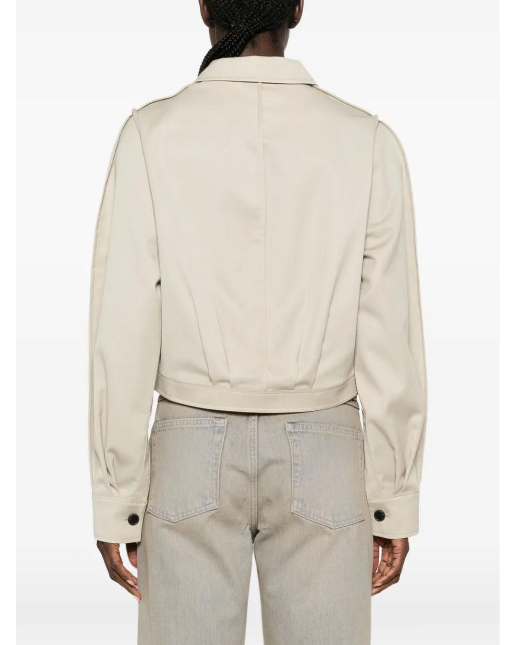 Low Classic Natural Button-Down Shirt Jacket