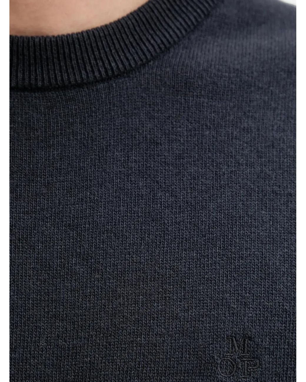 Marc O' Polo Blue Crewneck Logo Sweater for men