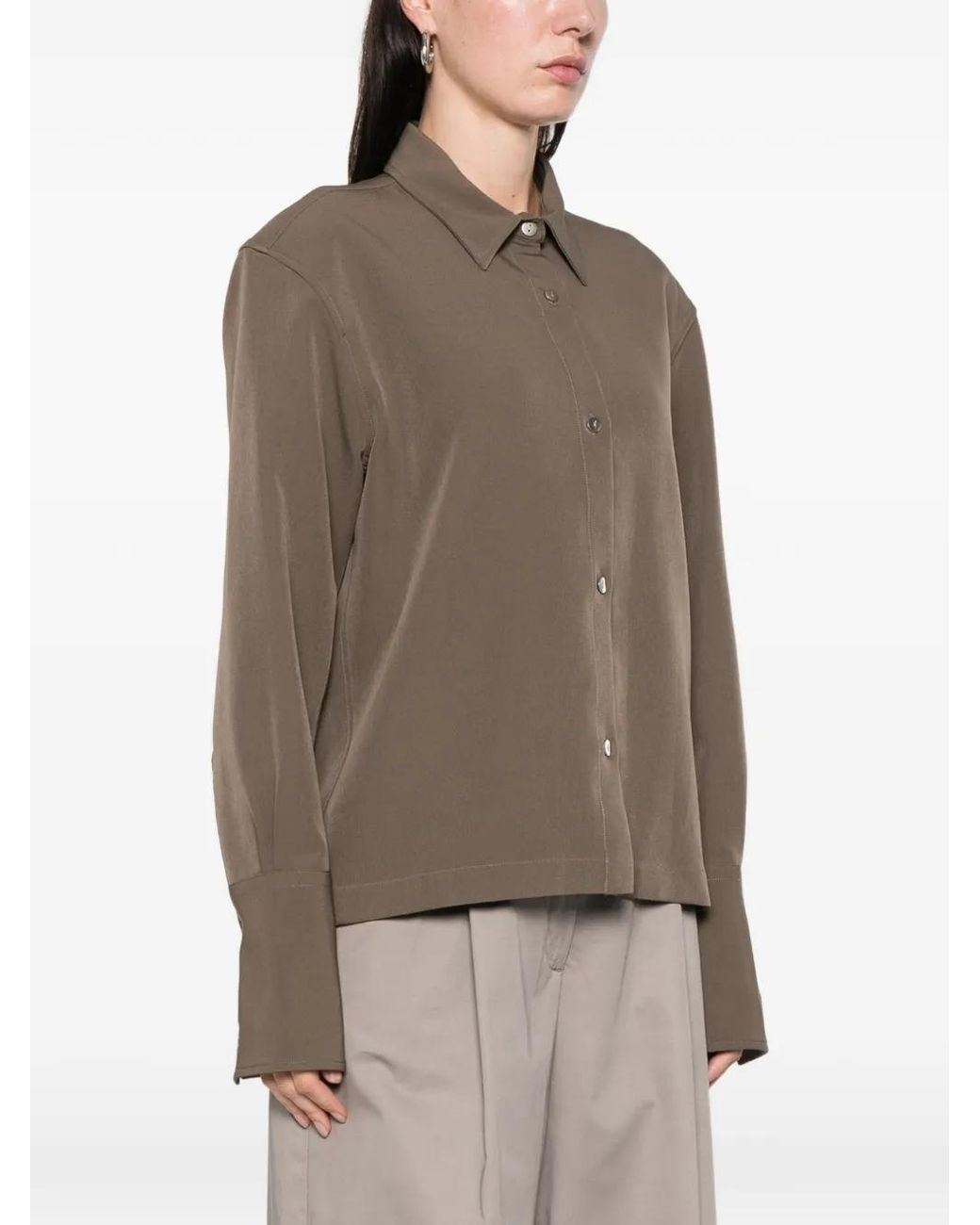 Thelatest Brown Codie Buttoned Shirt