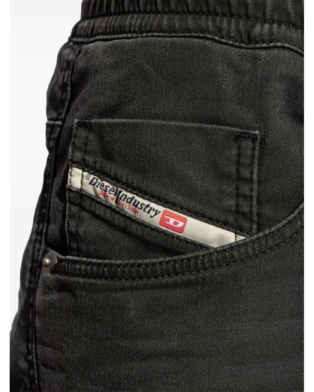 DIESEL Gray D-Krooley Mid-Rise Jeans for men