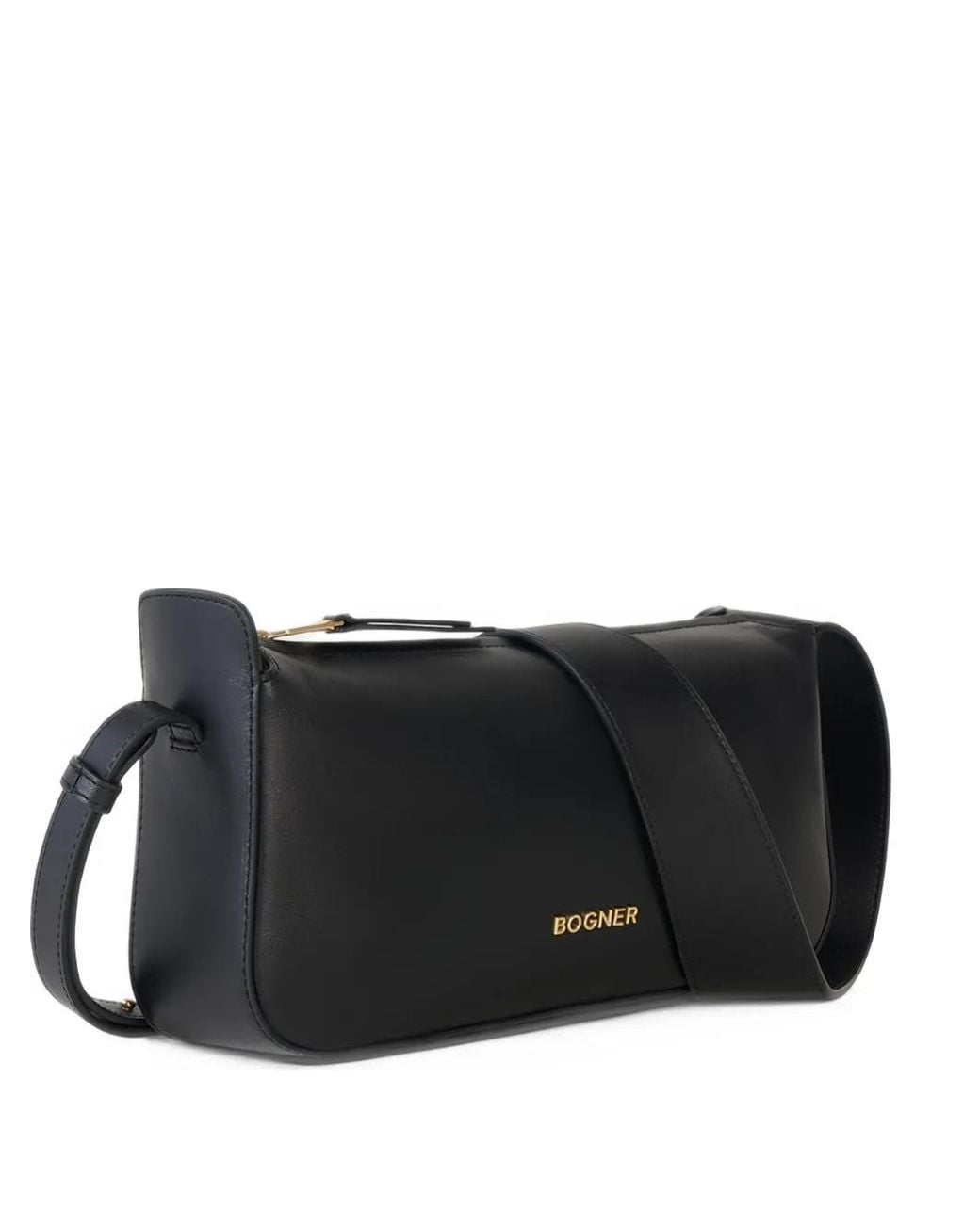 Bogner Black Loges Grandes Yael Leather Shoulder Bag