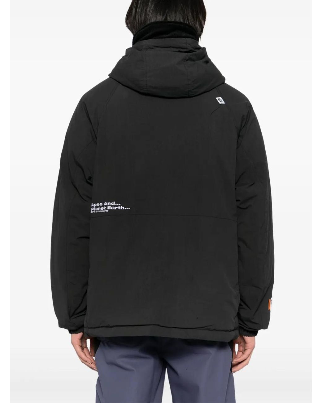 Aape By A Bathing Ape Black Logo Down Jacket for men