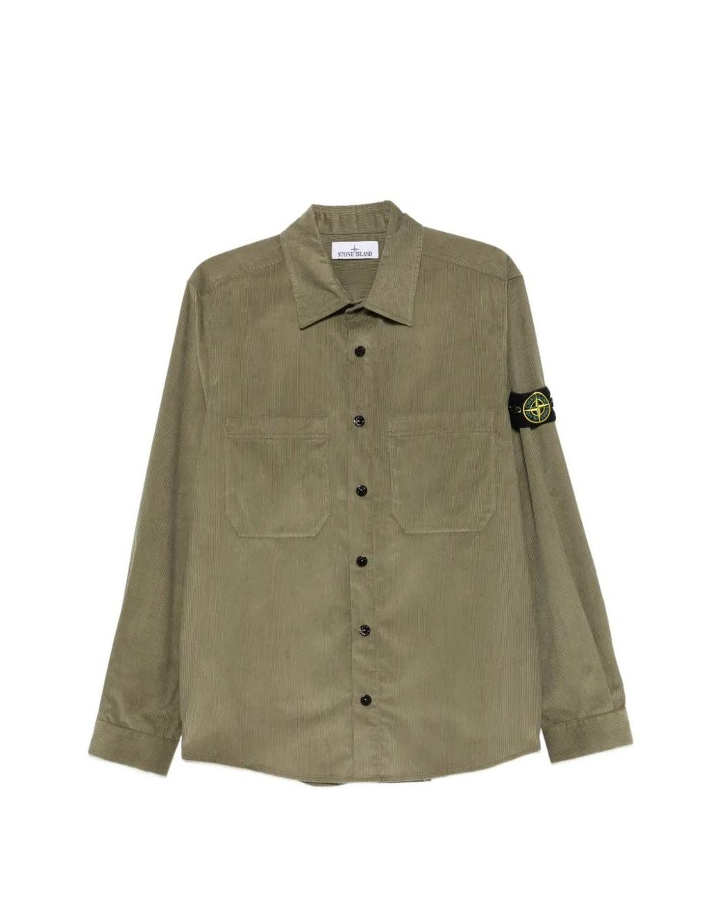 Stone Island Green Utility Shirt for men