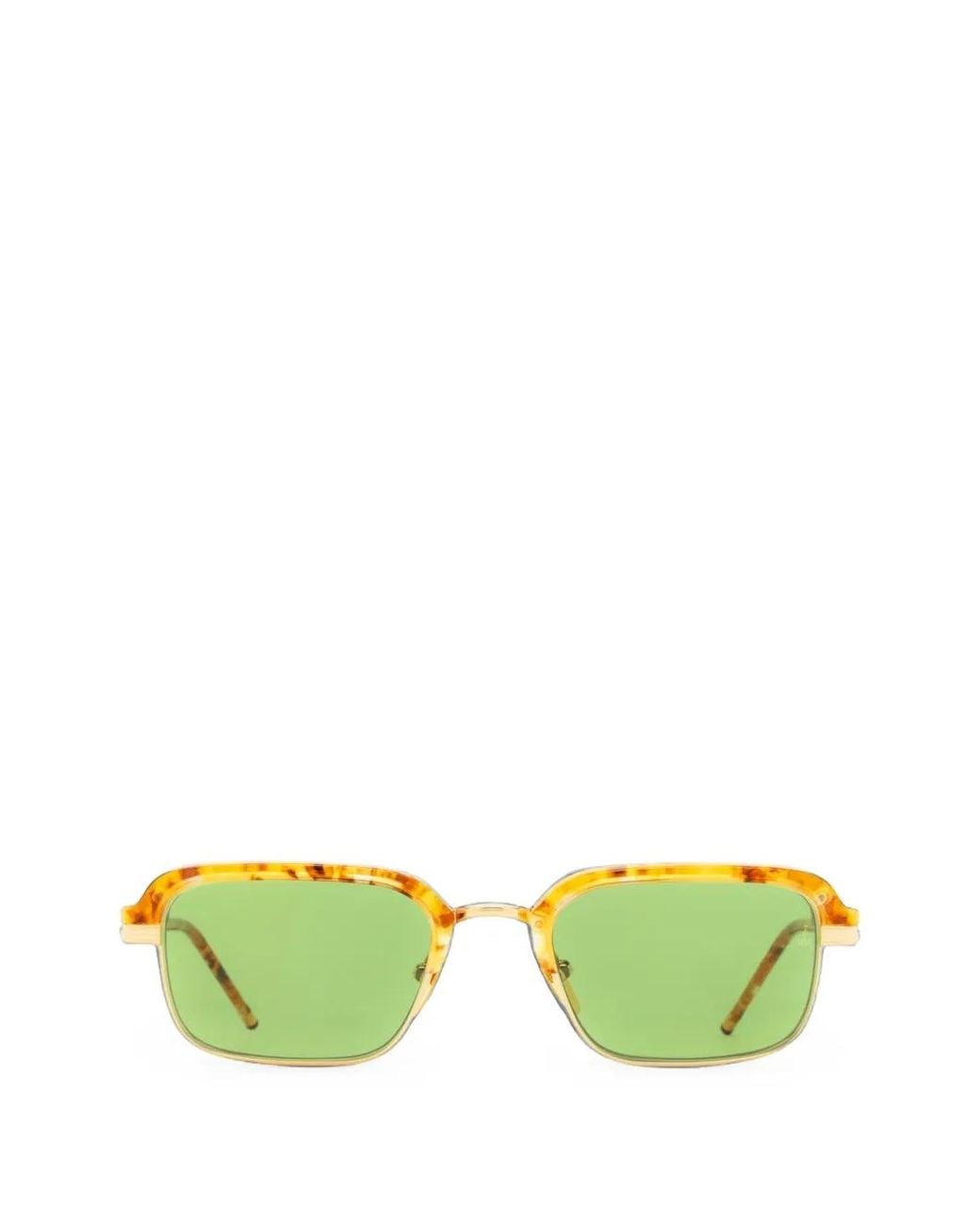 Jacques Marie Mage Green Comanche Rectangle-Frame Sunglasses