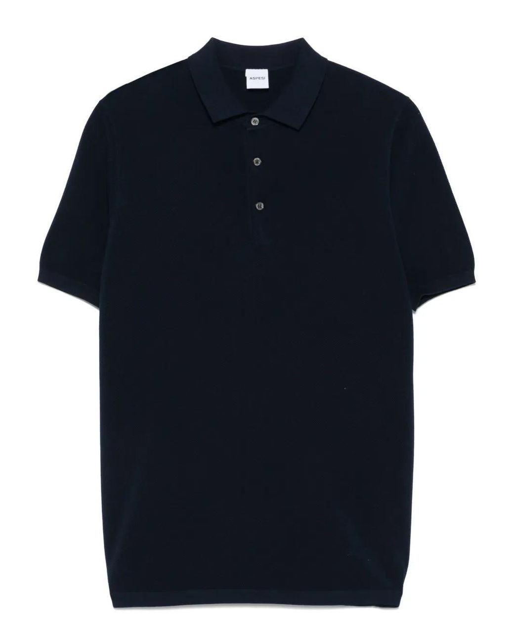 Aspesi Blue Cotton Polo Shirt for men