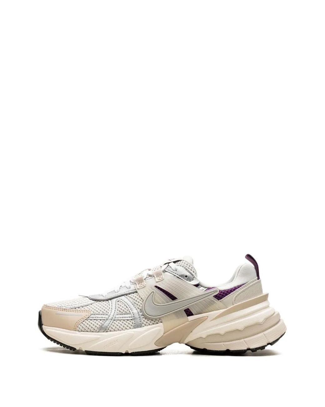 Nike White V2K Run Prm "Light Bone" Sneakers