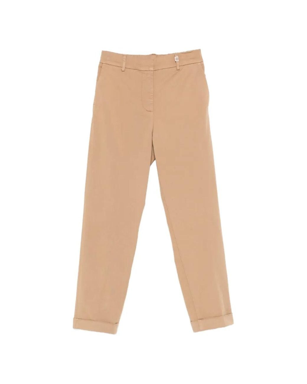 Teleria Zed White Alessia Cuffed Trousers