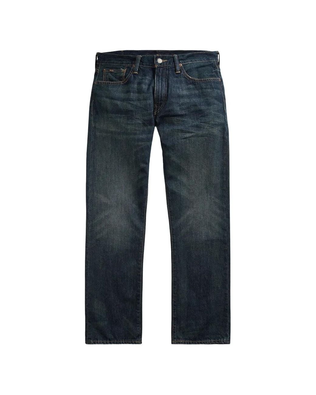Polo Ralph Lauren Blue Faded Straight-Leg Jeans for men
