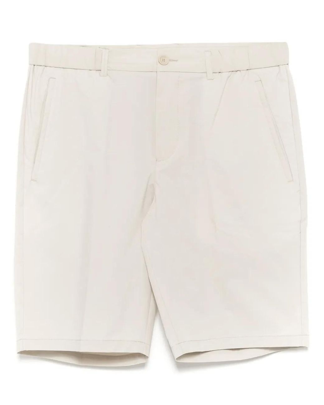Boss White Silm-Fit Chino Shorts for men