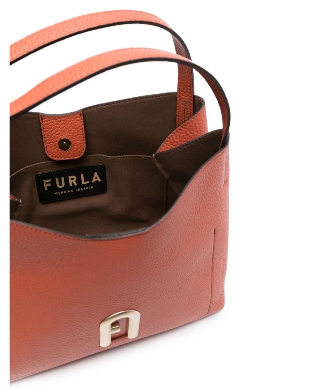 Furla Small Primula Leather Tote Bag - Brown