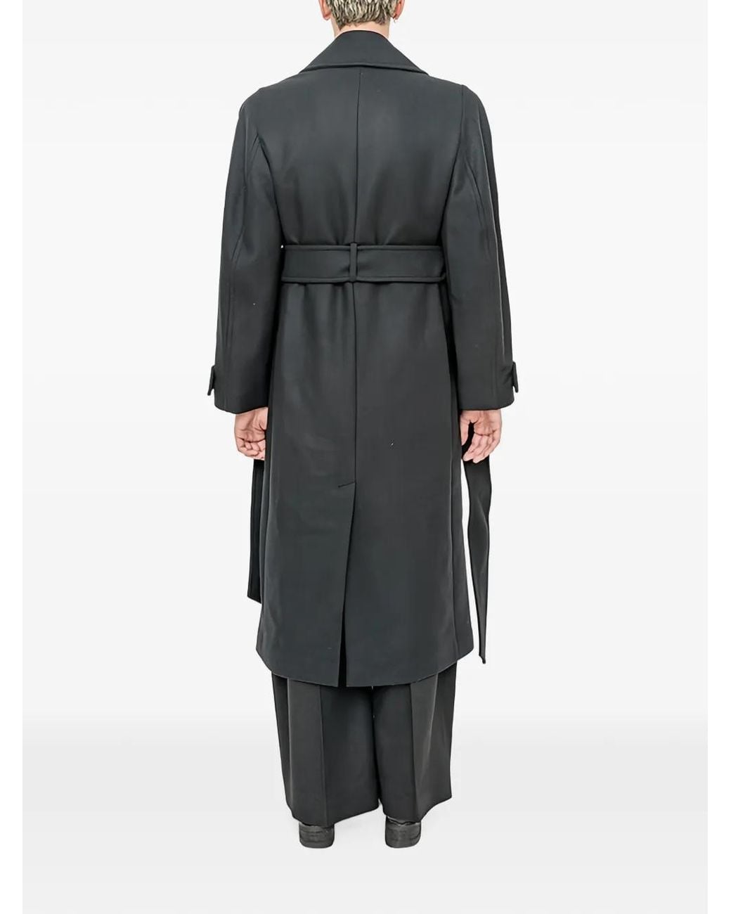 Egonlab Black Structured Raglan Coat for men