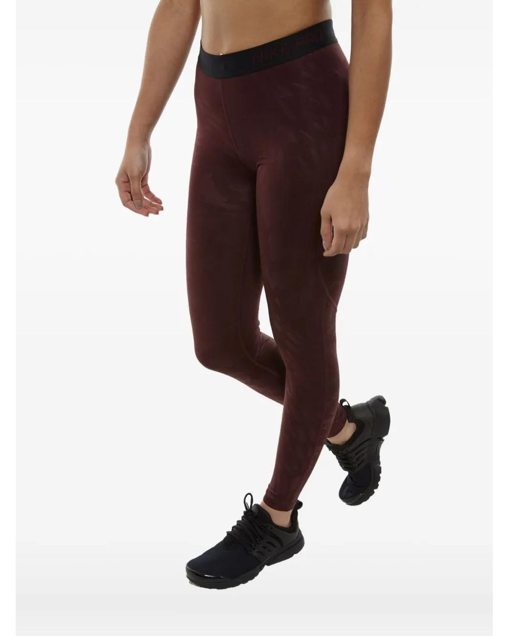 Nike Brown Embossed-Wing Leggings