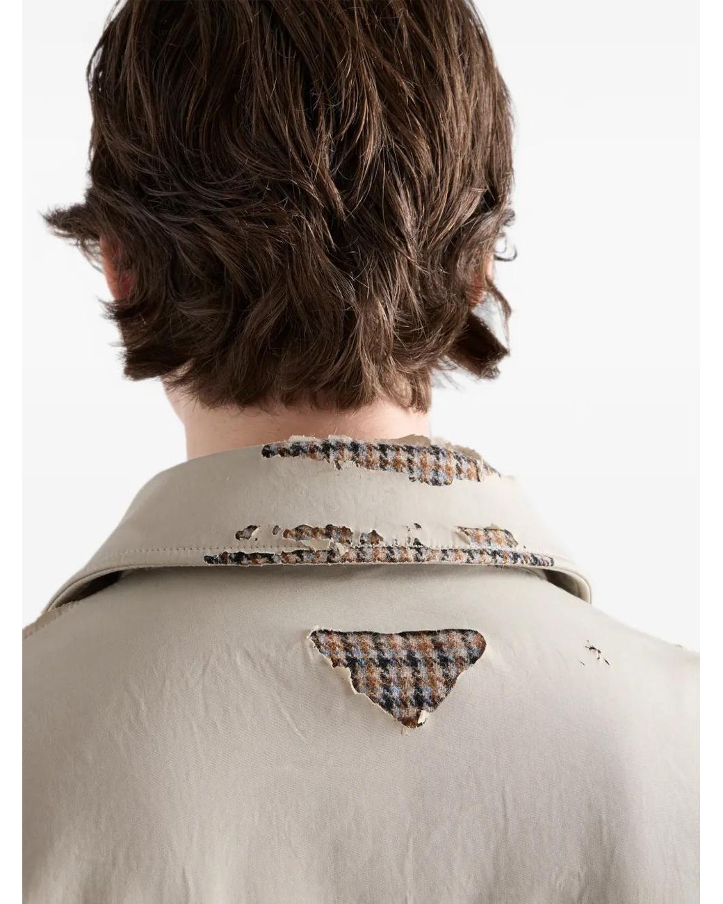 Prada Natural Bonded Devoré Cotton Jacket for men