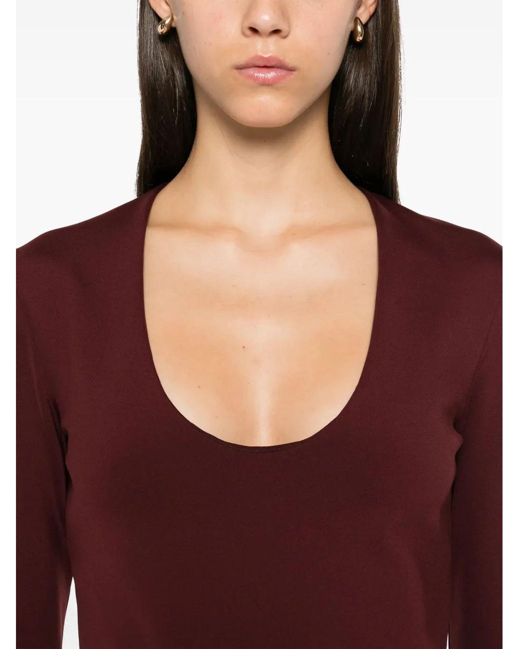 Philosophy Di Lorenzo Serafini Red Scuba-Jersey Top
