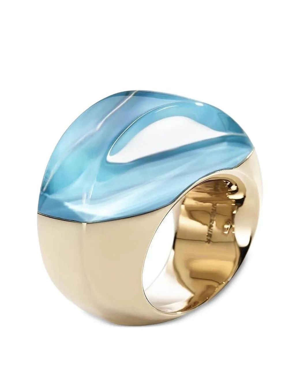Vhernier Blue Aladino And Rock Crystal Ring