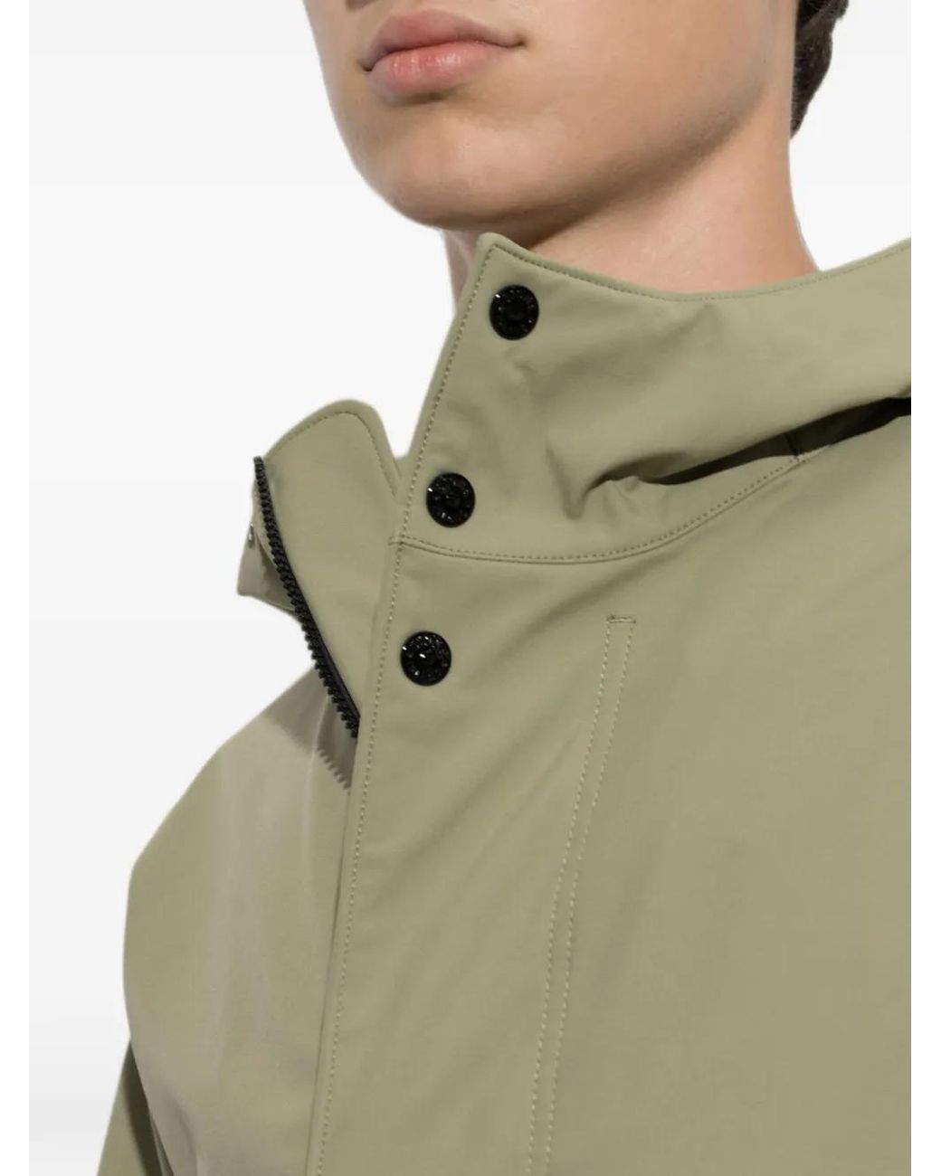 Stone Island Green 4100118 Light Soft Shell-R E.Dye Technology Jacket for men