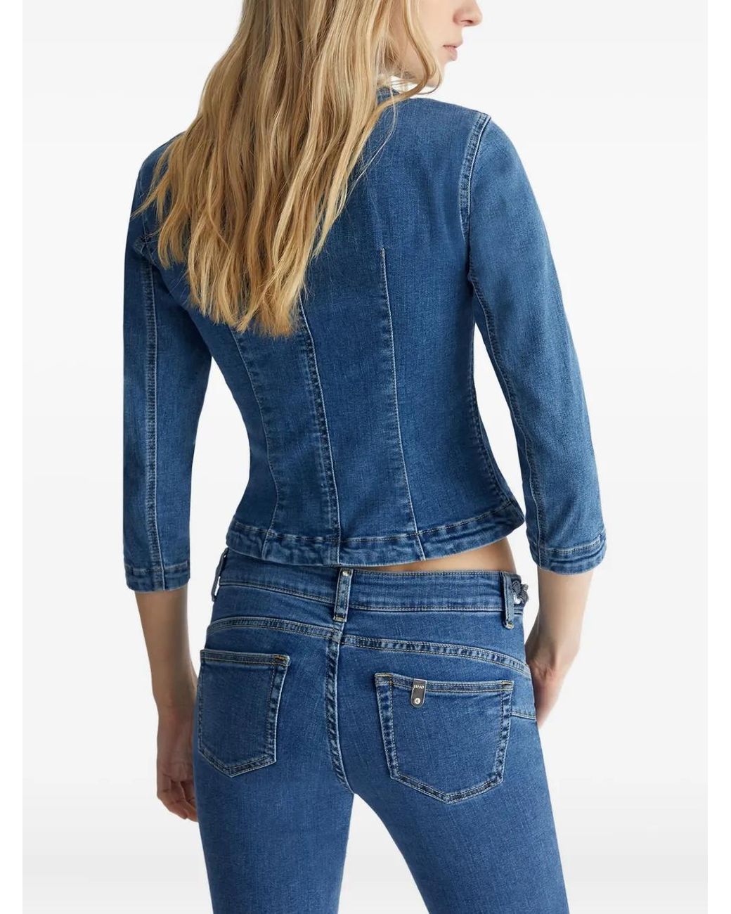Liu Jo Blue Jeansjacke Mit Flechtdetail
