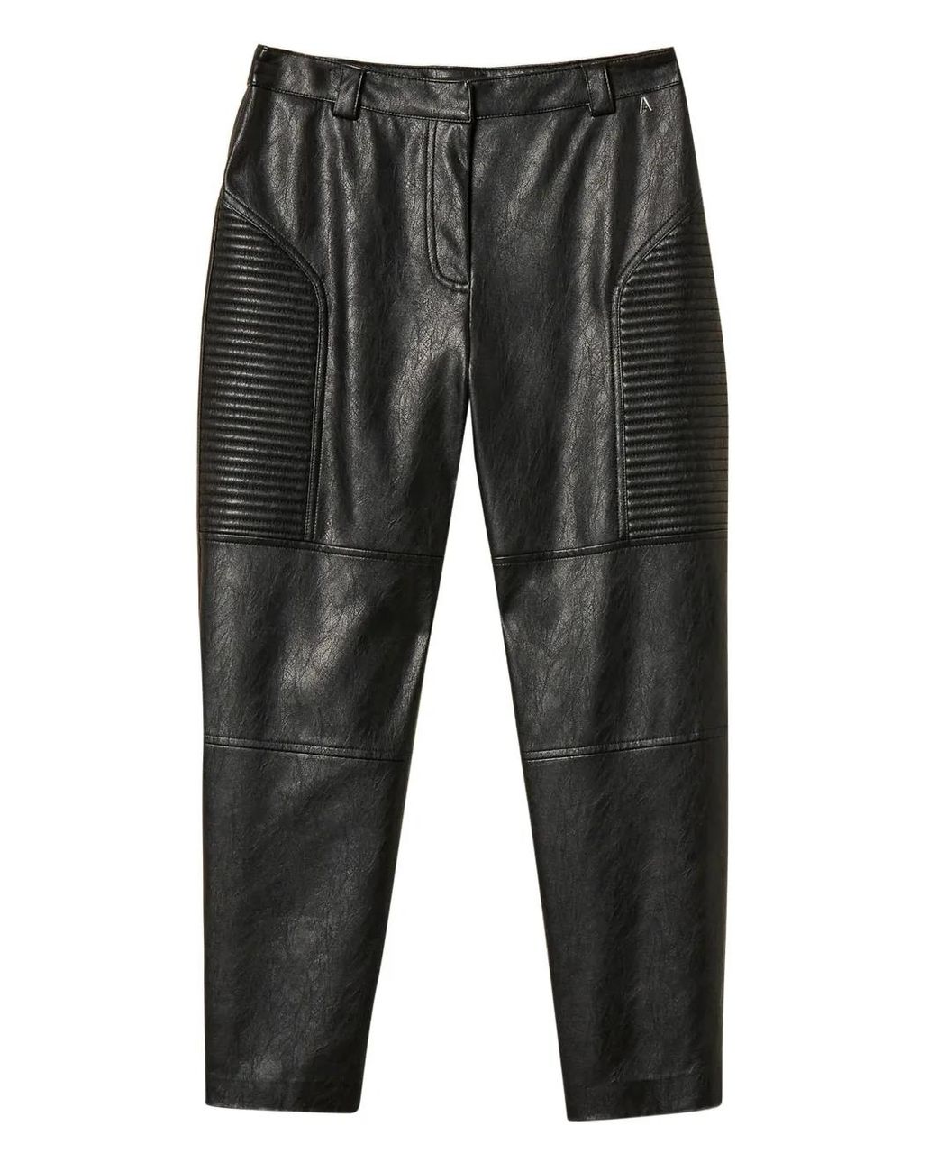 Twinset Gray Padded Stitching Trousers