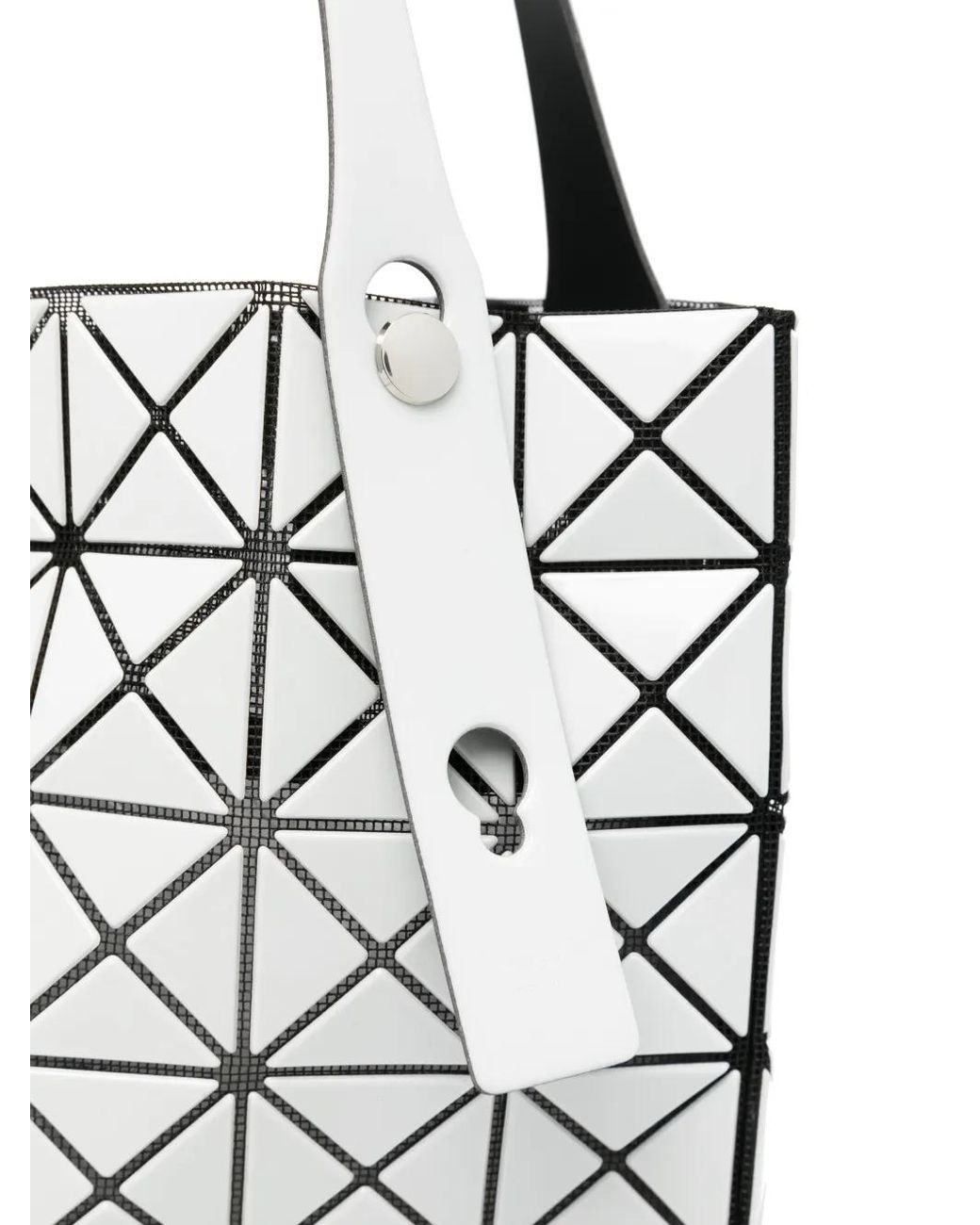 Issey Miyake White Prism Gloss Tote Bag