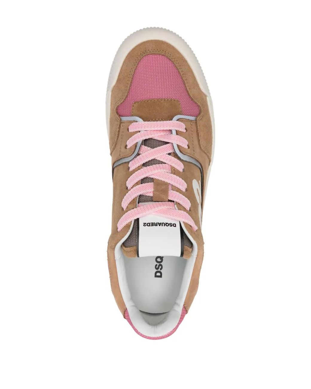 DSquared² Pink Sneakers Aus Wildleder