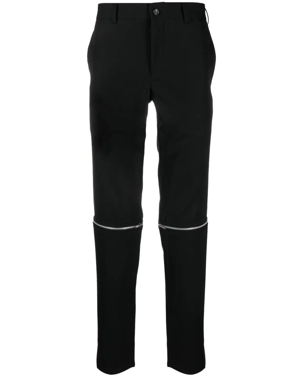Comme des Garçons Black Detachable-Legs Wool Trousers for men