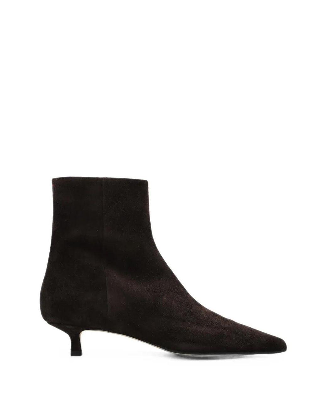 Botines Sofie De Ante De Becerro Aeyde de color Black