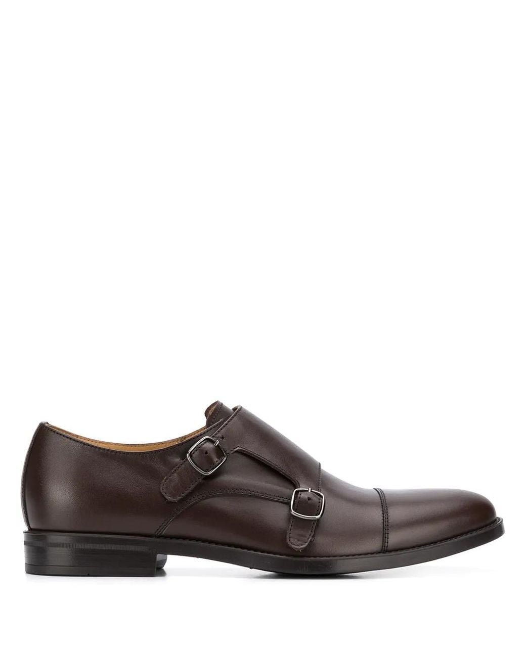Scarosso Brown Francesco Monk Shoes for men