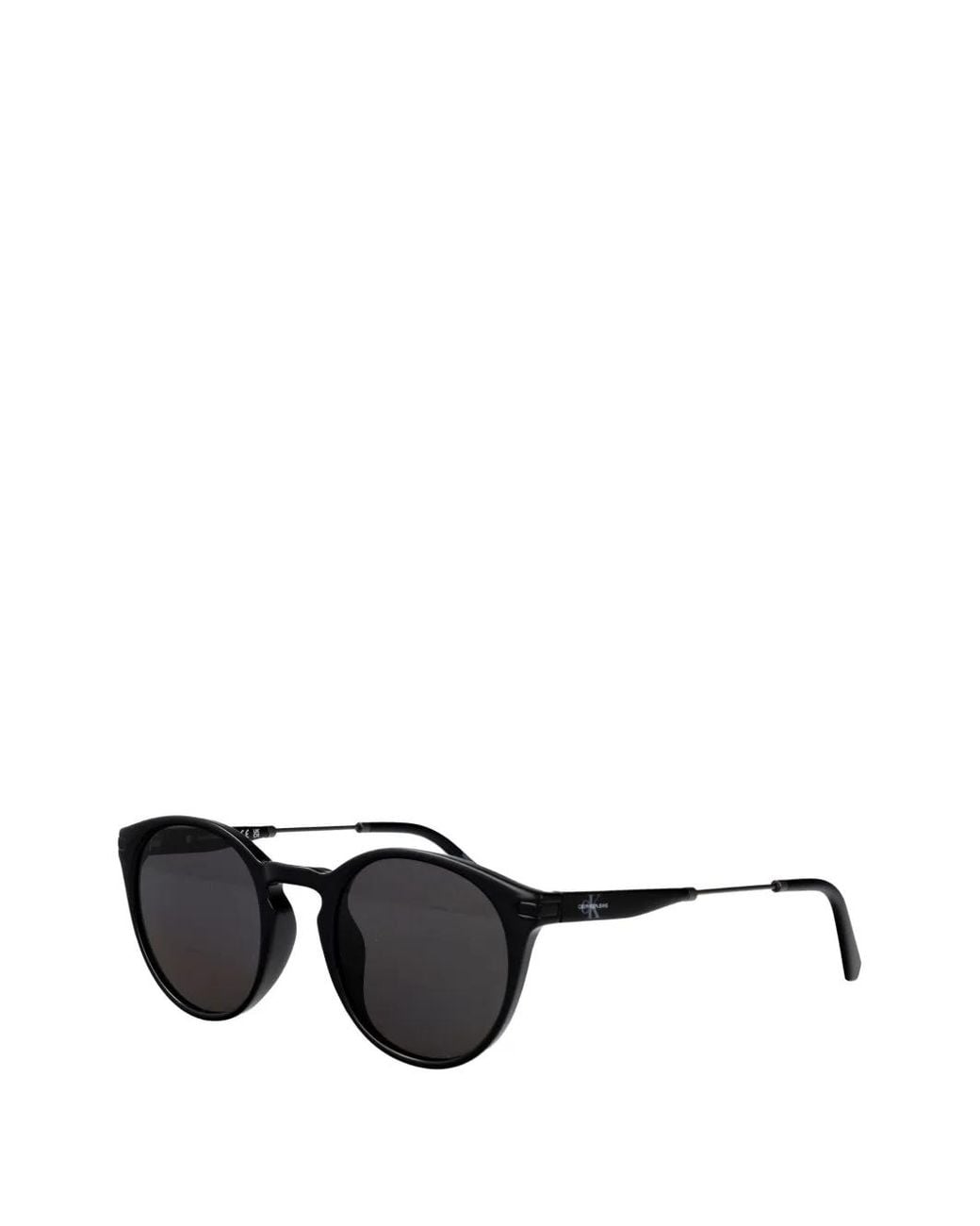Calvin Klein Black Lunettes De Soleil À Monture Ronde for men