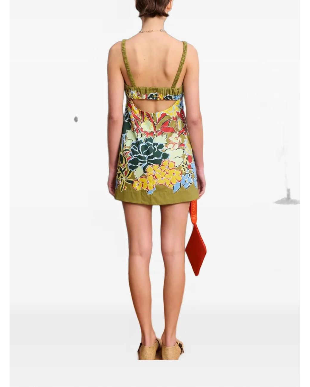 ALÉMAIS Green Solstice Mini Dress
