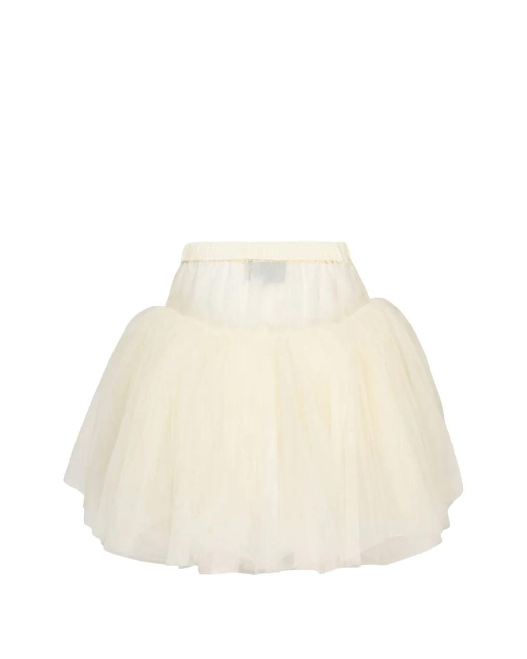 Simone Rocha White Tulle Layered Mini Skirt