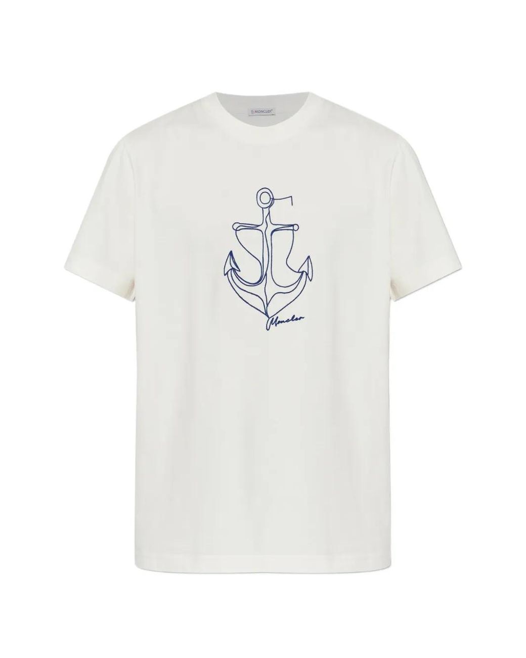 Moncler White Ss T-Shirt for men