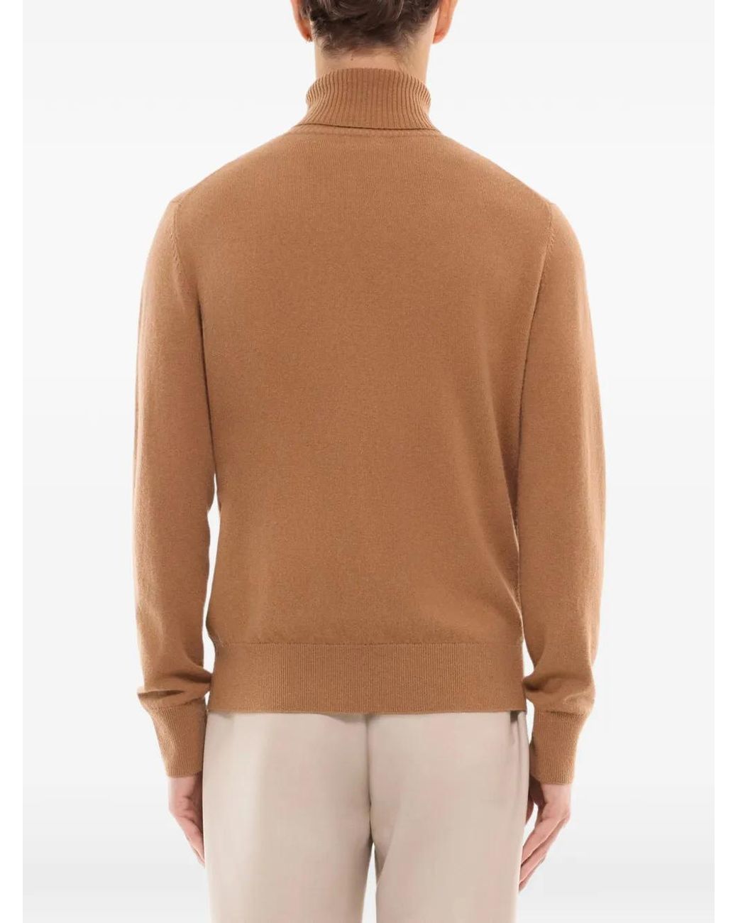 Fursac Brown Pull À Col Roulé for men