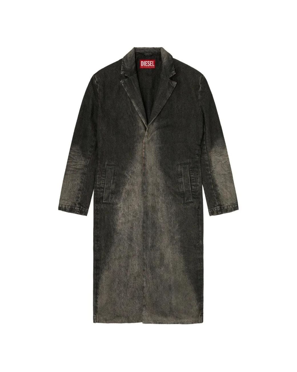 DIESEL Single-Breasted Coat in het Black