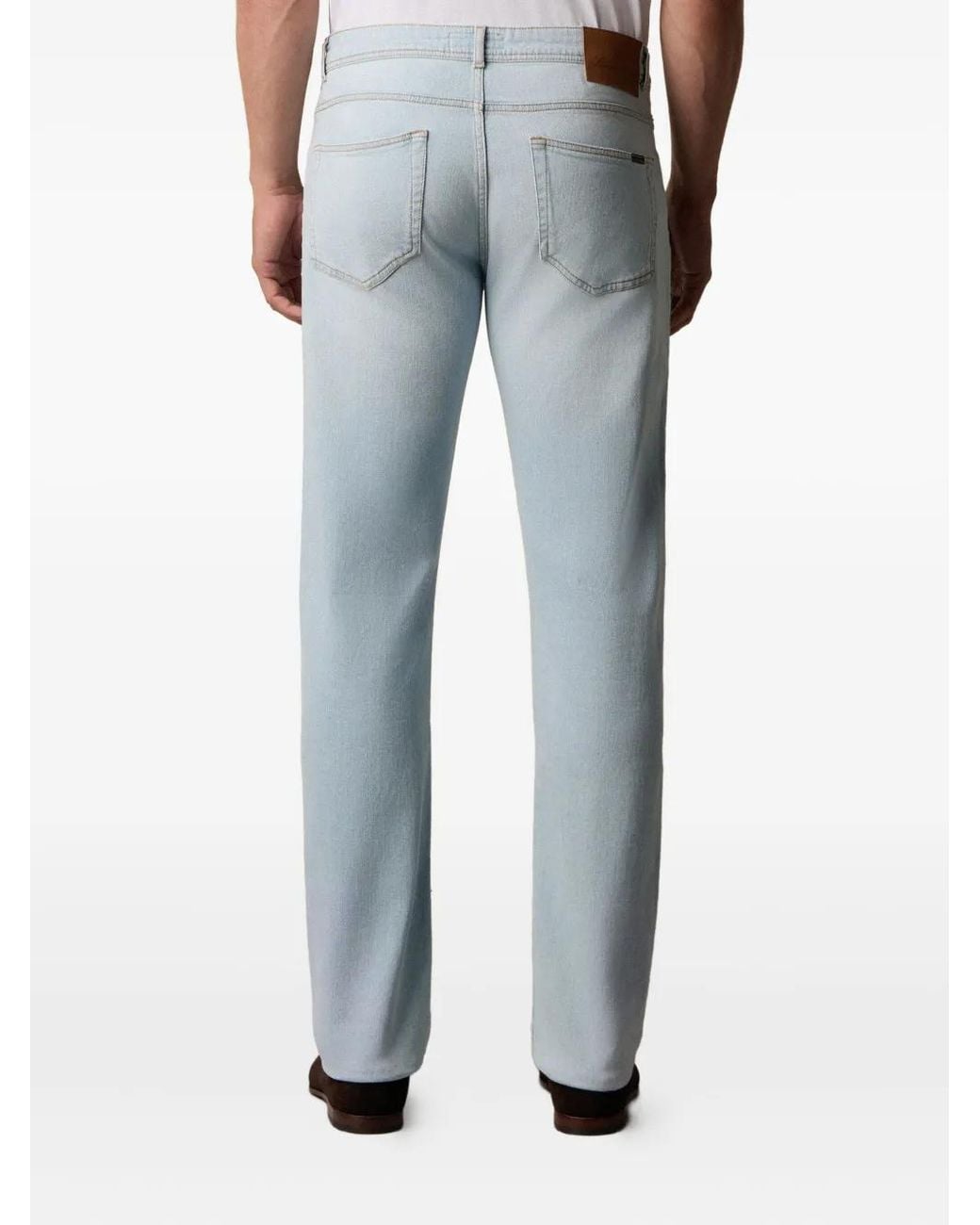 Brooks Brothers Blue Five-Pocket Cotton-Blend Jeans for men