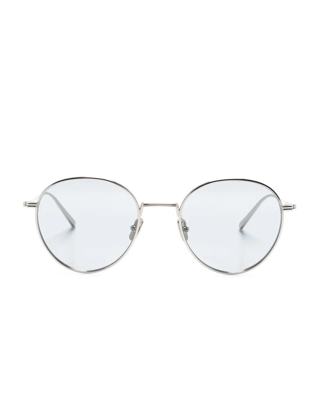 Totême Metallic Logo-Engraved Round-Frame Sunglasses