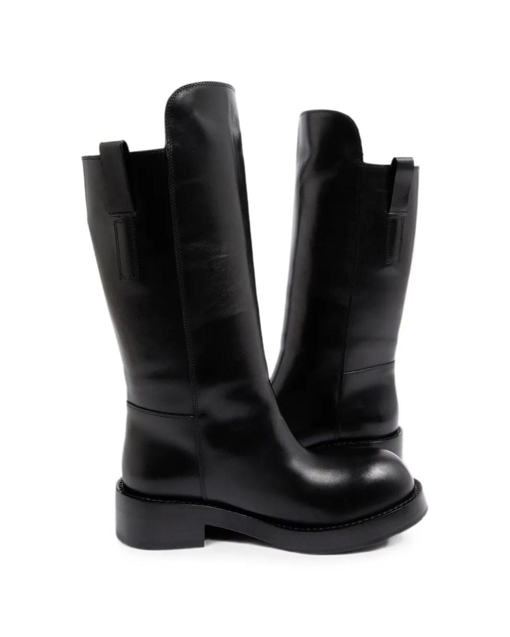 Ann Demeulemeester Black Tuxon Leather Boots for men