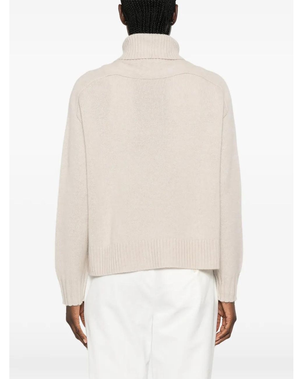 Be You Natural Ribbed-Knit Turtleneck Sweater