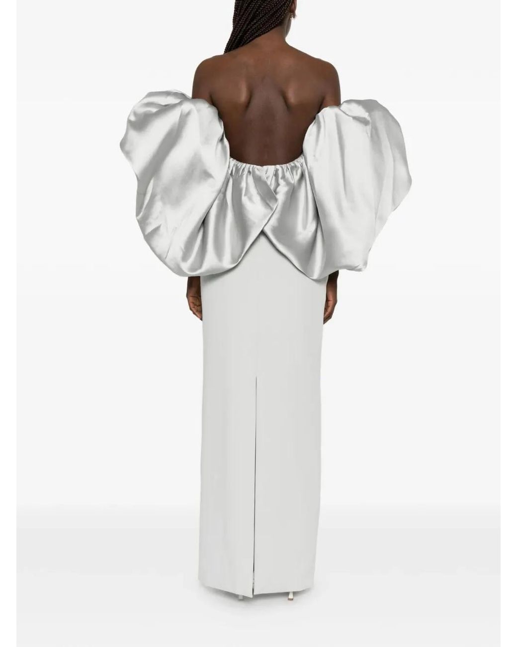 Solace London White Floris Maxi Dress