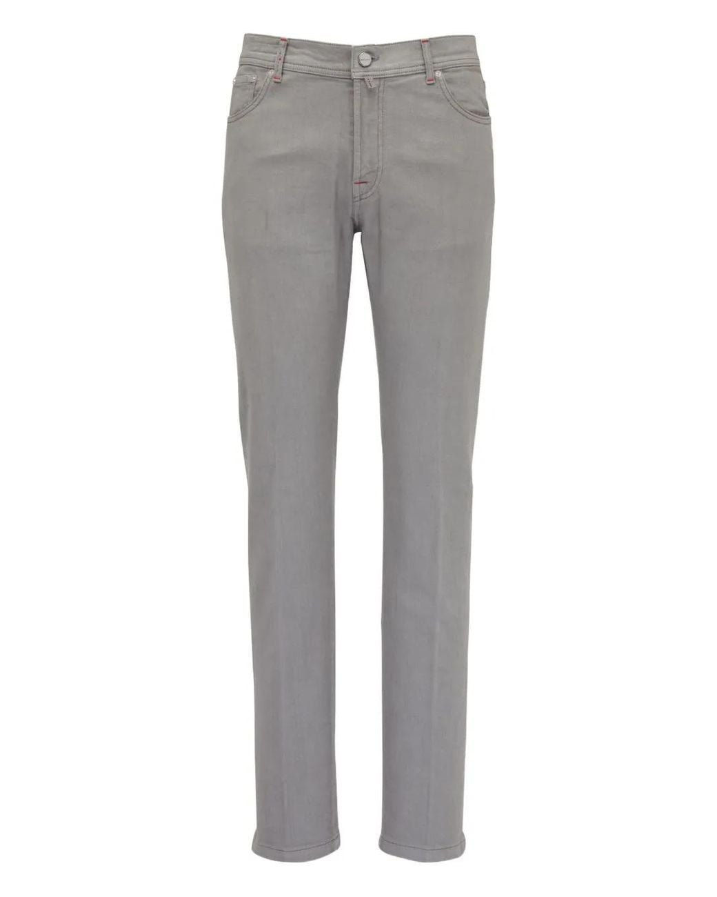 Kiton Jeans Mit Logo-Patch in Gray für Herren