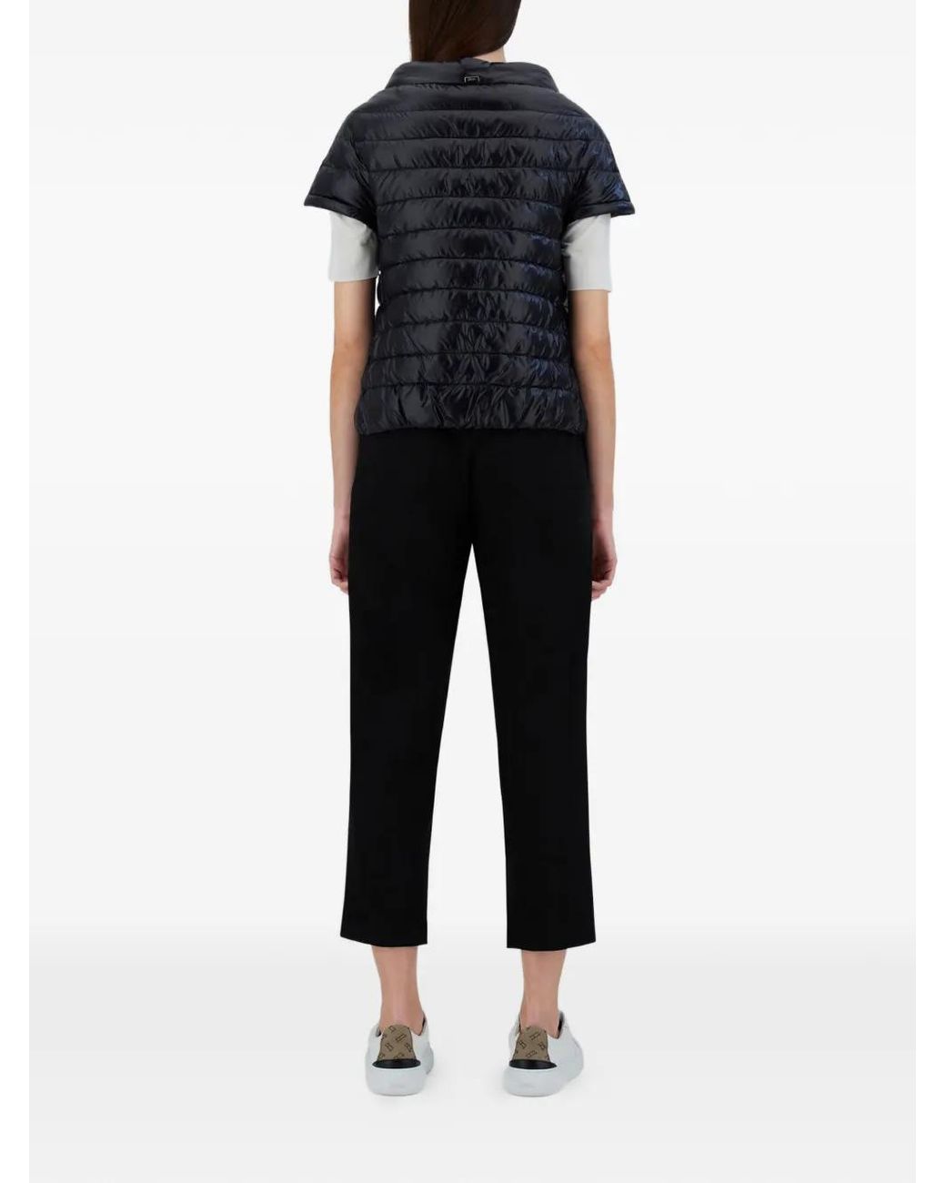 Herno Black Greta Short-Sleeve Jacket