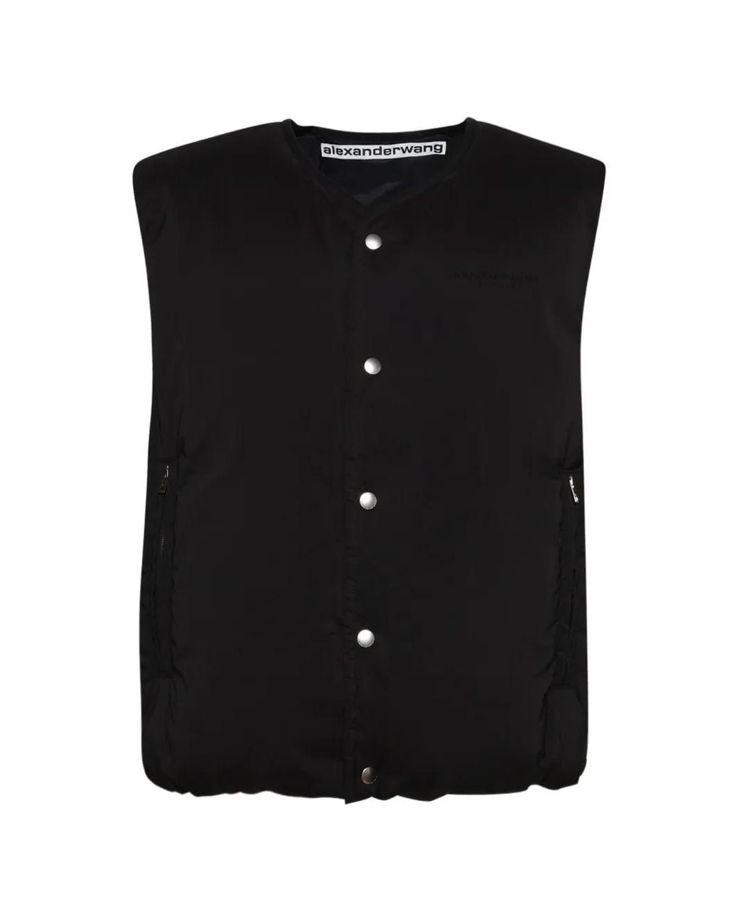 Alexander Wang Black Moto Puffer Vest for men