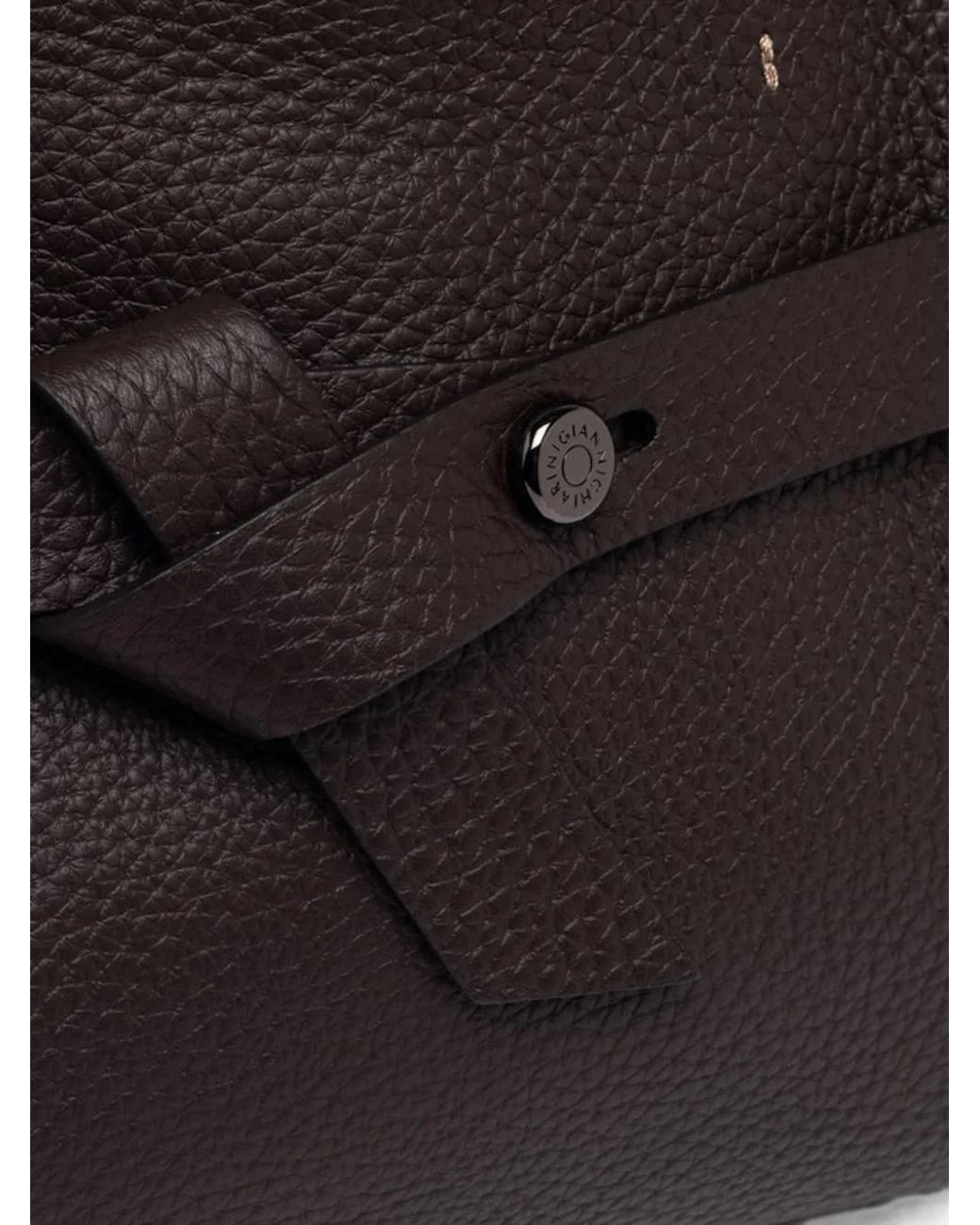 Gianni Chiarini Black Miranda Pebbled-Leather Tote Bag