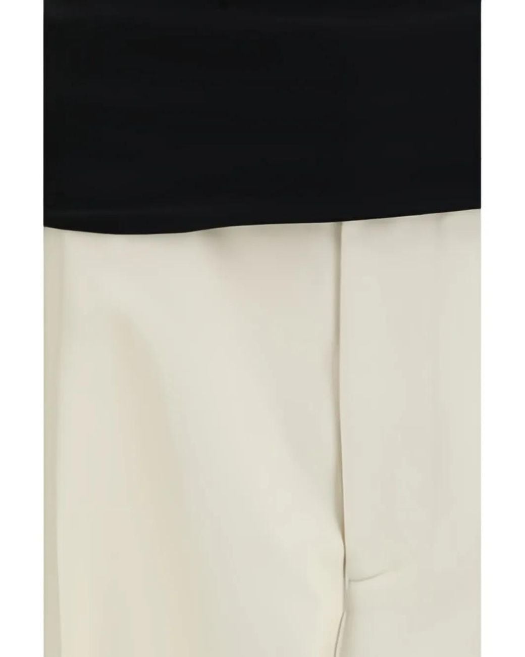 DARKPARK White Wendy Wide-Leg Pleated Turn-Up Trousers