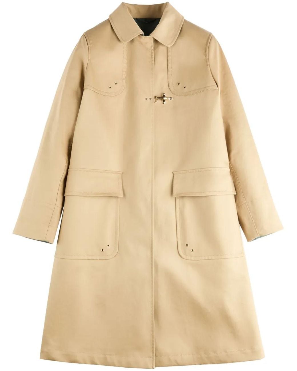 Fay Natural Cotton Trench Coat